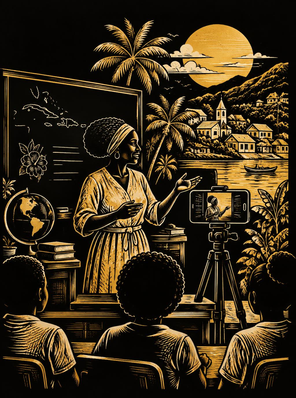 Front cover artwork for The Garifuna Teaching Playbook
